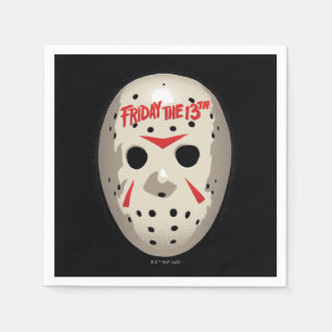 Friday the 13th Hockey Mask Graphic Napkin