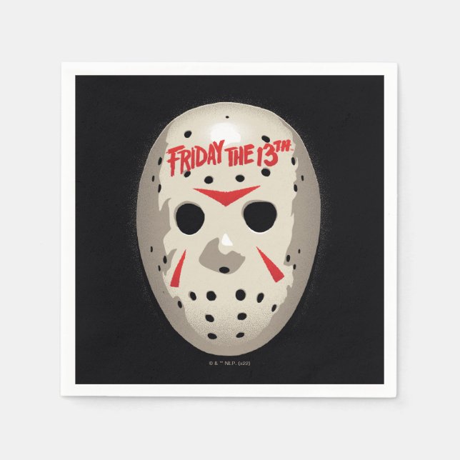 Friday the 13th | Hockey Mask Graphic Napkin (Front)