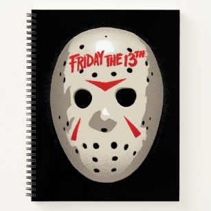 Friday the 13th   Hockey Mask Graphic Notebook