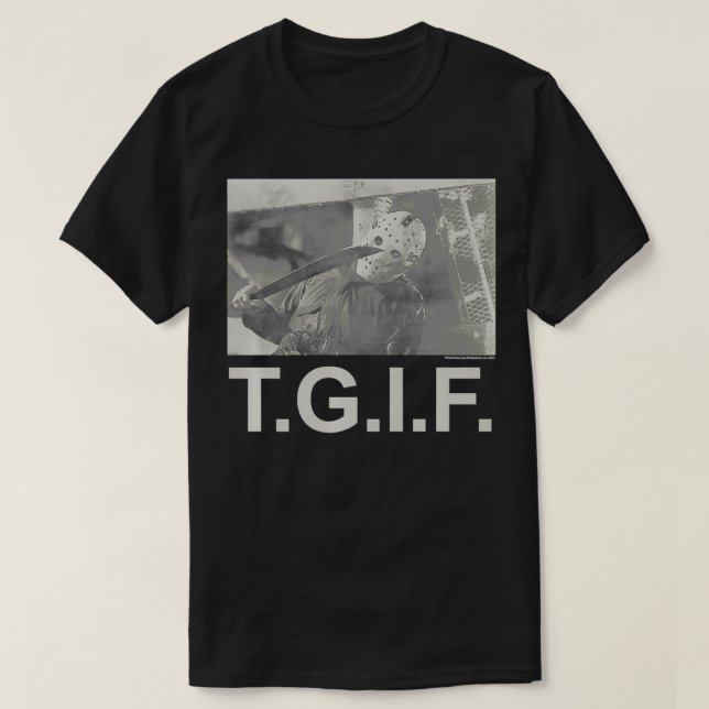 Friday the 13th Jason TGIF Premium  T-Shirt (Design Front)