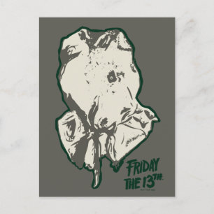 Friday the 13th   Jason Voorhees Burlap Sack Postcard