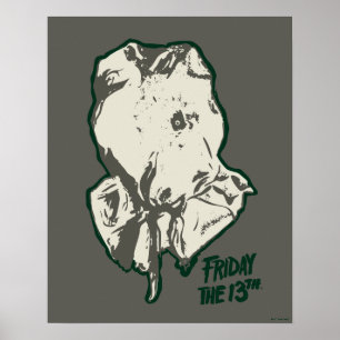 Friday the 13th   Jason Voorhees Burlap Sack Poster