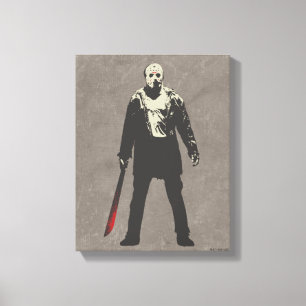 Friday the 13th   Jason Voorhees Character Art Canvas Print