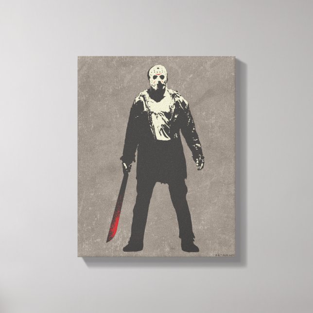 Friday the 13th | Jason Voorhees Character Art Canvas Print (Front)