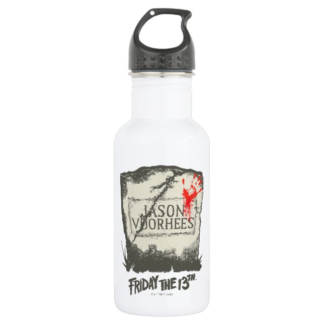 Friday the 13th | Jason Voorhees Headstone 532 Ml Water Bottle (Front)