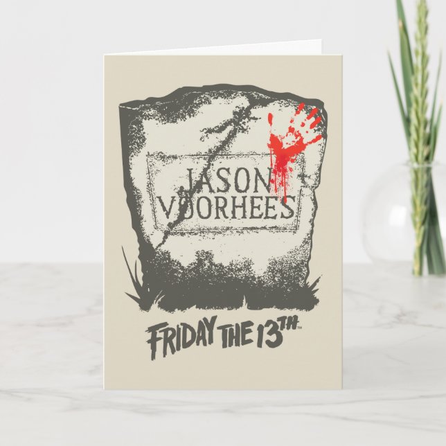 Friday the 13th | Jason Voorhees Headstone Card (Front)