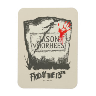 Friday the 13th Jason Voorhees Headstone Magnet