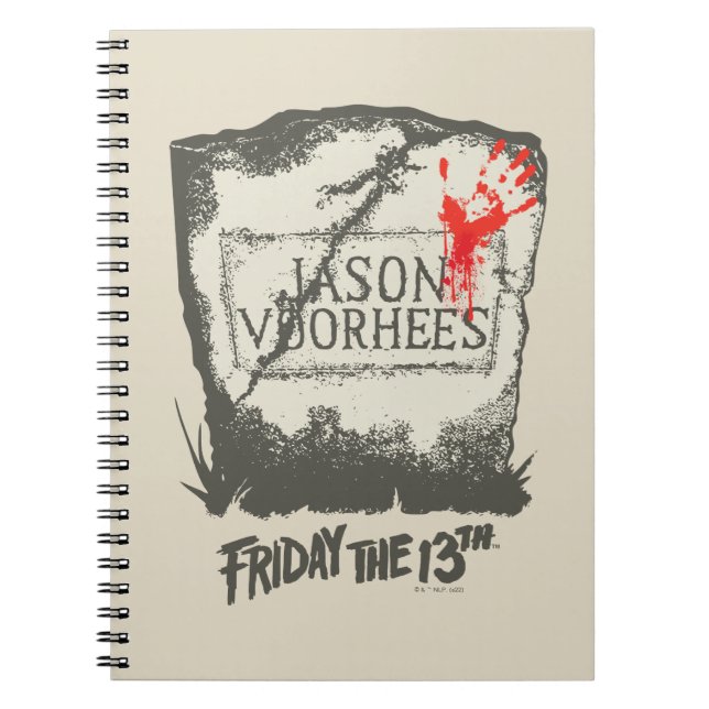 Friday the 13th | Jason Voorhees Headstone Notebook (Front)