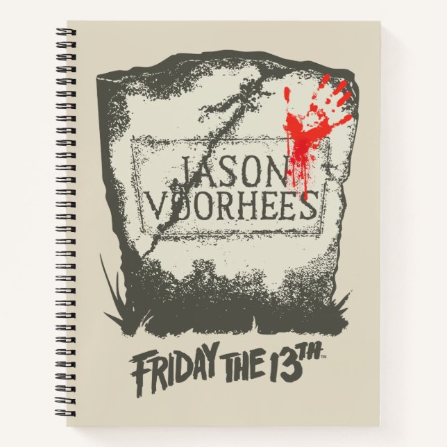 Friday the 13th | Jason Voorhees Headstone Notebook (Front)