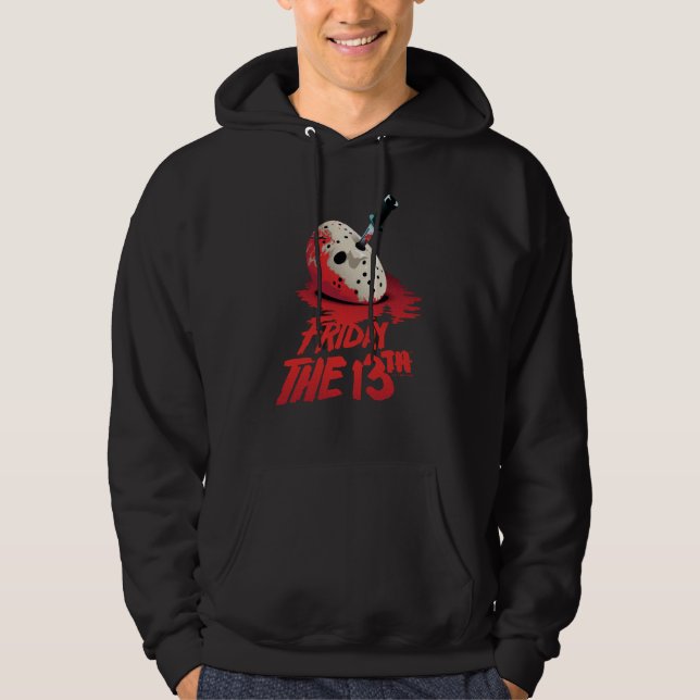 Friday the 13th | Knife Through Hockey Mask Hoodie (Front)