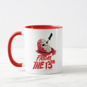 Friday the 13th   Knife Through Hockey Mask Mug