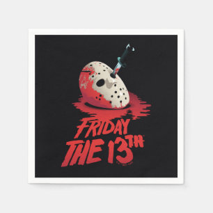 Friday the 13th   Knife Through Hockey Mask Napkin