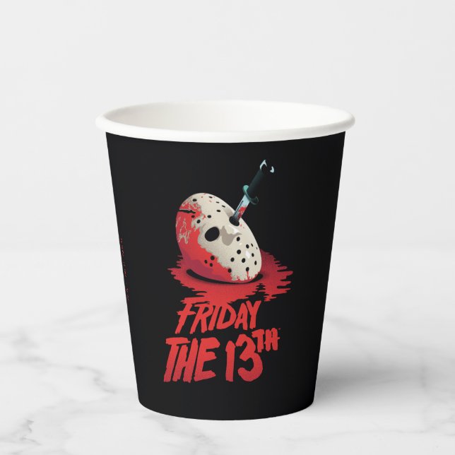 Friday the 13th | Knife Through Hockey Mask Paper Cups (Front)