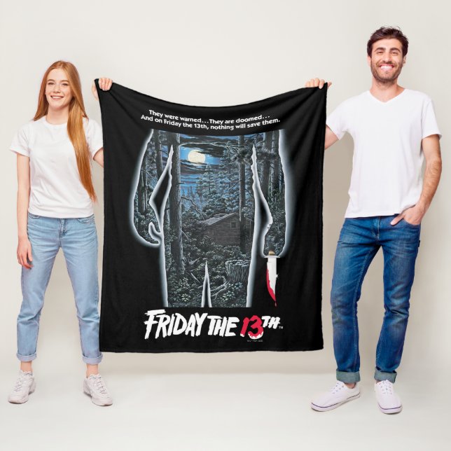 Friday the 13th | Silhouette Camp Theatrical Art Fleece Blanket (In Situ)