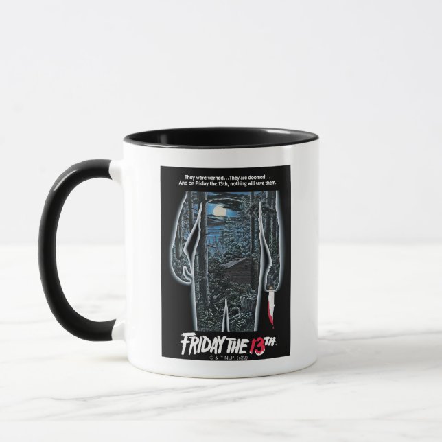 Friday the 13th | Silhouette Camp Theatrical Art Mug (Left)