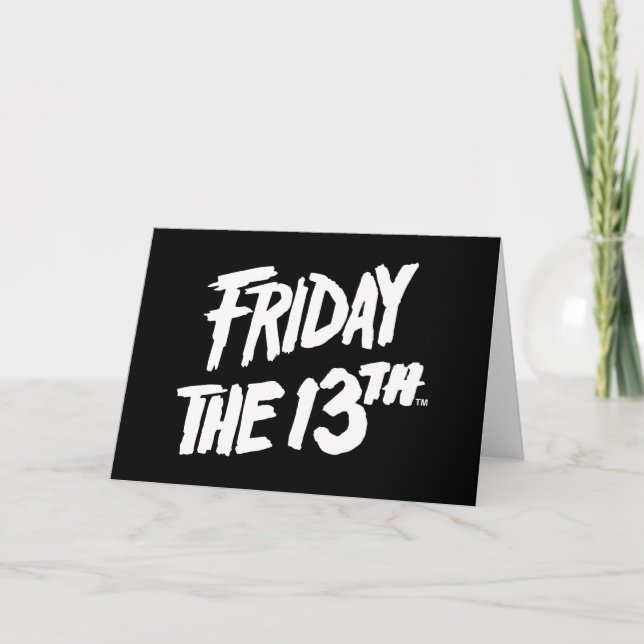 Friday the 13th | Stacked Painted Logo Card (Front)