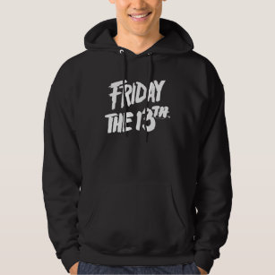 Friday the 13th   Stacked Painted Logo Hoodie