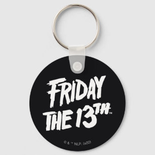 Friday the 13th   Stacked Painted Logo Keychain