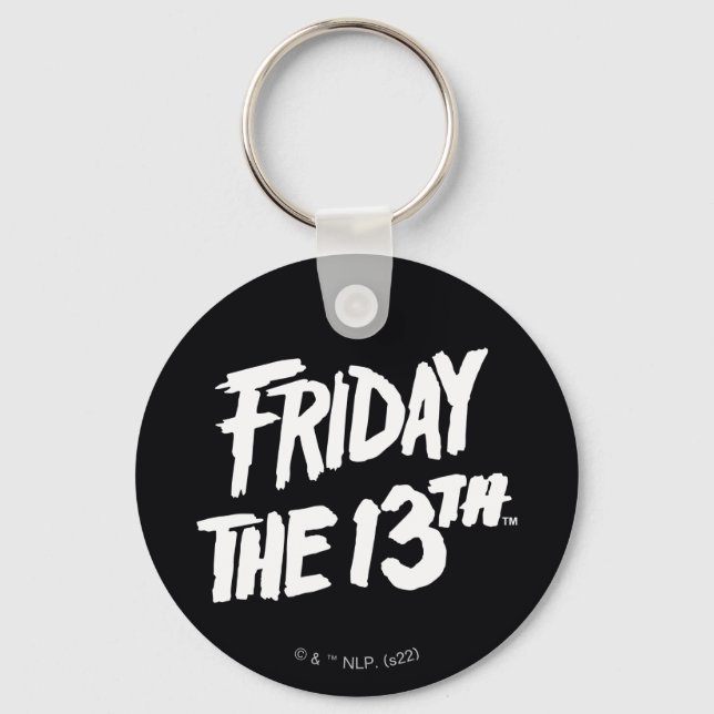 Friday the 13th | Stacked Painted Logo Keychain (Front)