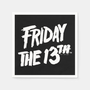Friday the 13th   Stacked Painted Logo Napkin