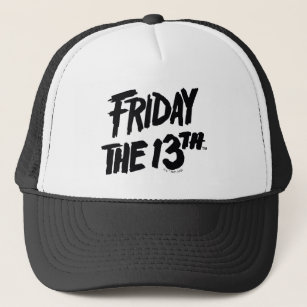 Friday the 13th   Stacked Painted Logo Trucker Hat
