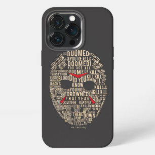 Friday the 13th   Typography Hockey Mask iPhone 13 Pro Case
