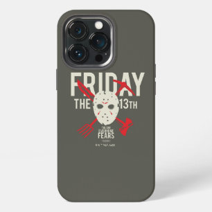 Friday the 13th Weapons Cross Hockey Mask iPhone 13 Pro Case