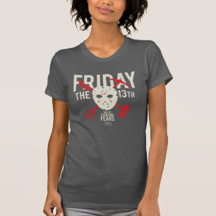 Friday the 13th   Weapons Cross Hockey Mask T-Shirt
