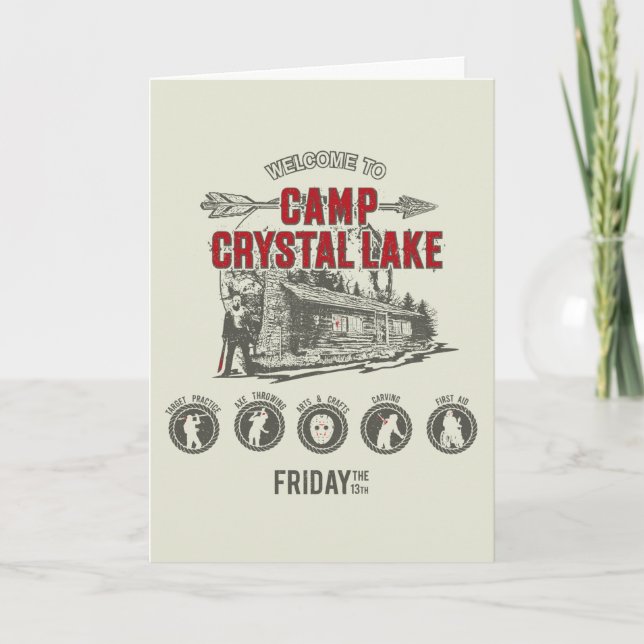 Friday the 13th | Welcome to Camp Crystal Lake Card (Front)