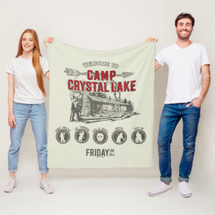Friday the 13th   Welcome to Camp Crystal Lake Fleece Blanket