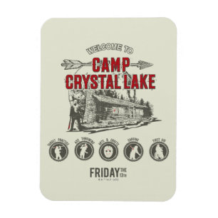 Friday the 13th   Welcome to Camp Crystal Lake Magnet