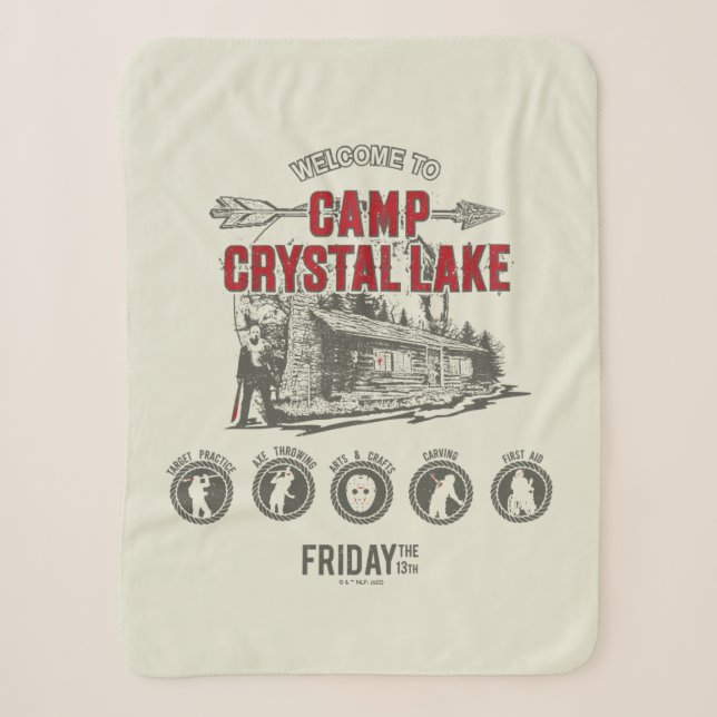 Friday the 13th | Welcome to Camp Crystal Lake Sherpa Blanket (Front)