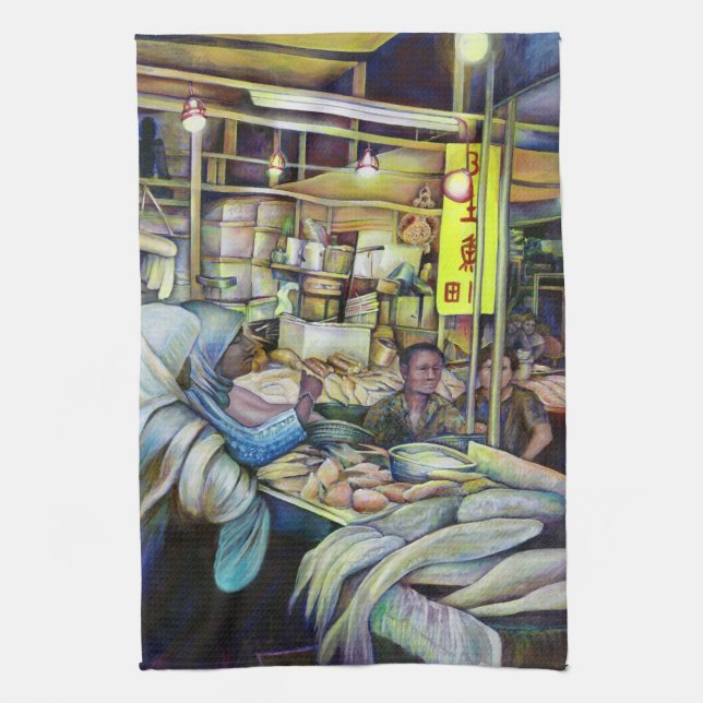 Friday's Fine Fresh Fish, Singapore Kitchen Towel (Vertical)