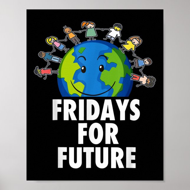 Fridays For Demonstration Fff Supporter Environmen Poster (Front)