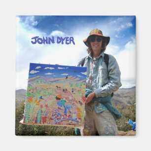 Fridge Art: Artist John Dyer Profile Photo Magnet