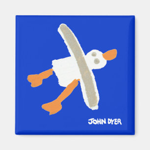 Fridge Art: Seagull Magnet