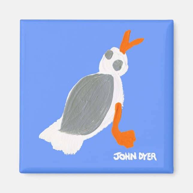 Fridge Art: Seagull Magnet (Front)