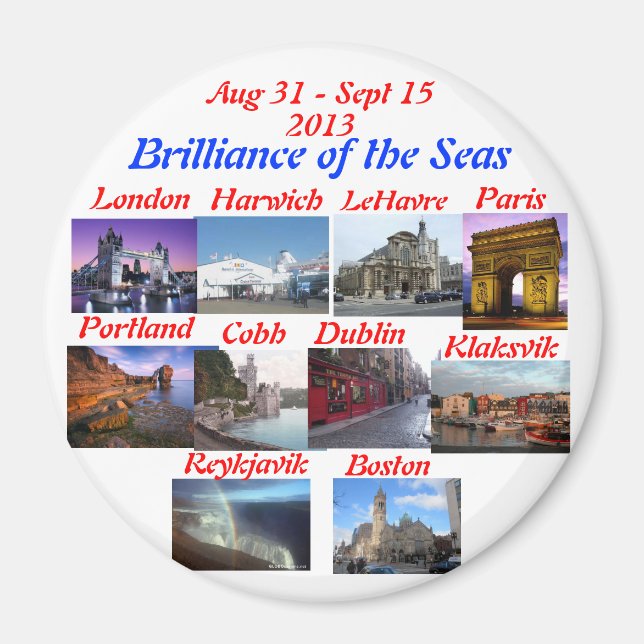 FRIDGE MAGNET BRILLIANCE SEPT 2013 TRANS ATLANTIQU (Devant)