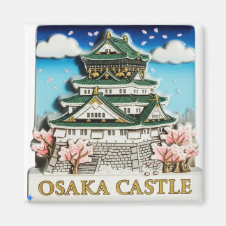 Fridge Magnet Design Prompt (Osaka Castle):