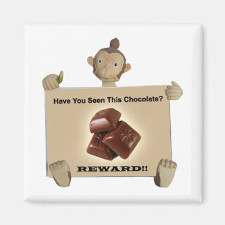 Fridge Magnet for Chocolate Lovers - Monkey Reward