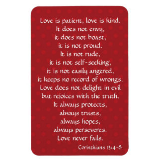 Fridge Magnet, Love is Patient (Corinthians) Magnet