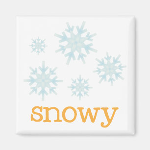 Fridge Weather - SNOWY Magnet
