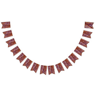 Fried bacon bunting flags