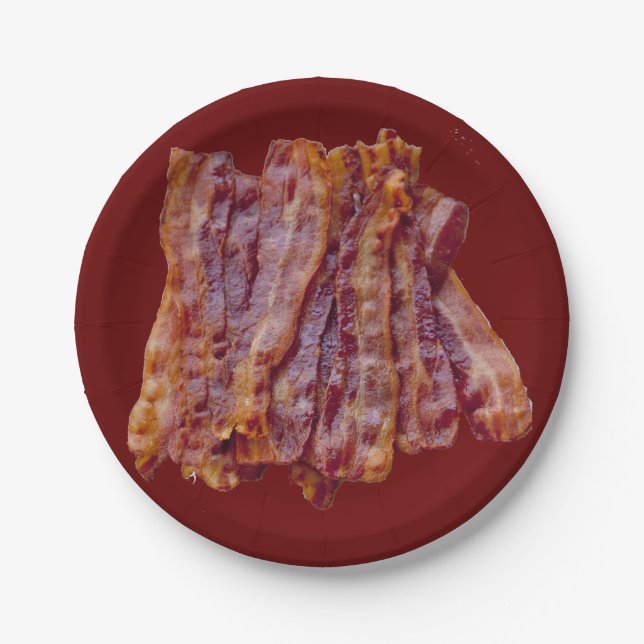 Fried bacon paper plate (Front)