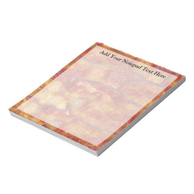 Fried Bacon Strip Notepad (Rotated)