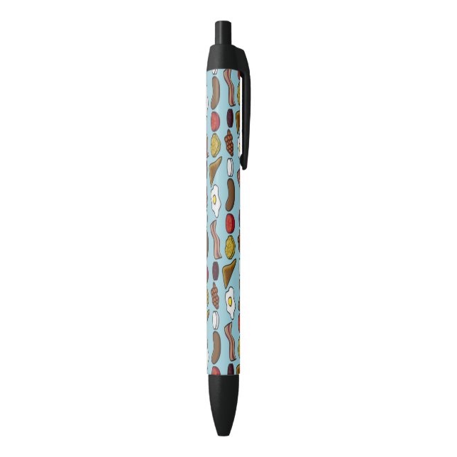 Fried Breakfast Black Ink Pen (Bottom (Vertical))