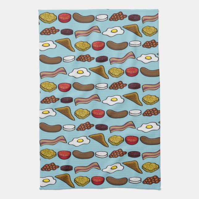 Fried Breakfast Kitchen Towel (Vertical)