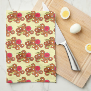 Fried Calamari Rings Italian Food Appetizer Foodie Kitchen Towel