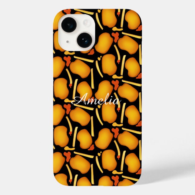 Fried Chicken Bites And Potato Fries Case-Mate iPhone Case (Back)