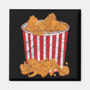 Fried Chicken Bucket Funny Halloween Costume Magnet